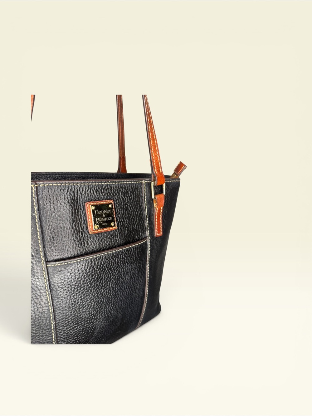 Dooney Black Lexington Zip Tote - Picture 8 of 10